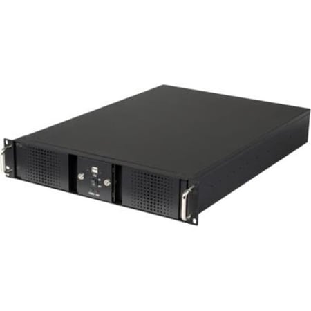 Athena Power Athena Computer Power Corp. RM-DD2U24E608 2U Rackmount Black Steel Chassis RM-DD2U24E608